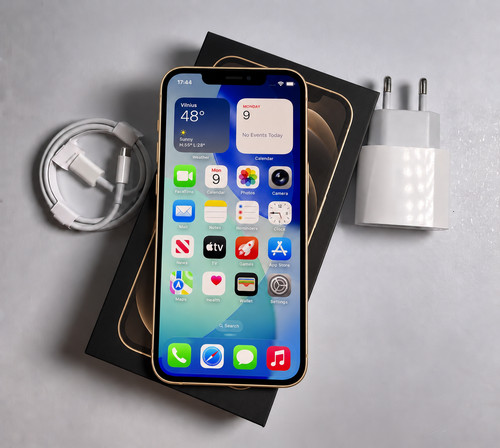 Apple iphone pro gold 128gb - iphone,